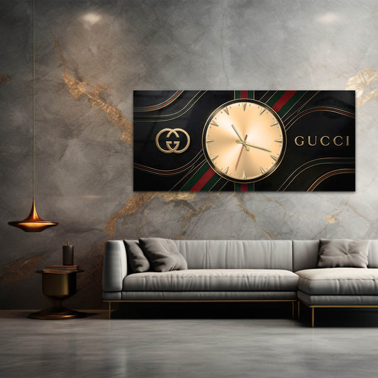 Guccii Lüks Cam Tablo Saat