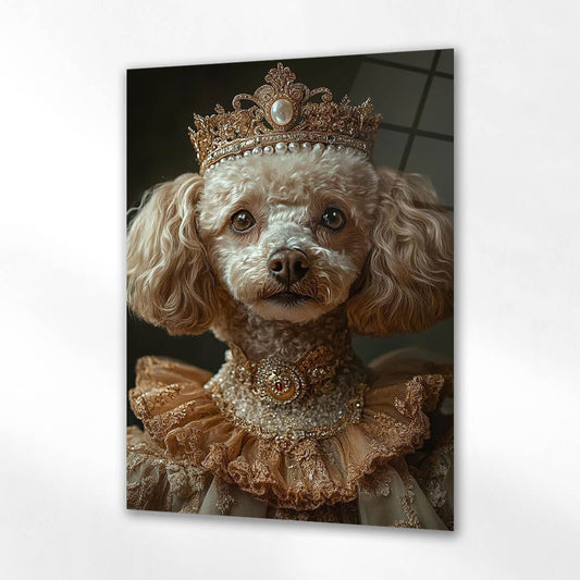 Kraliyet Köpek Portre Cam Tablo