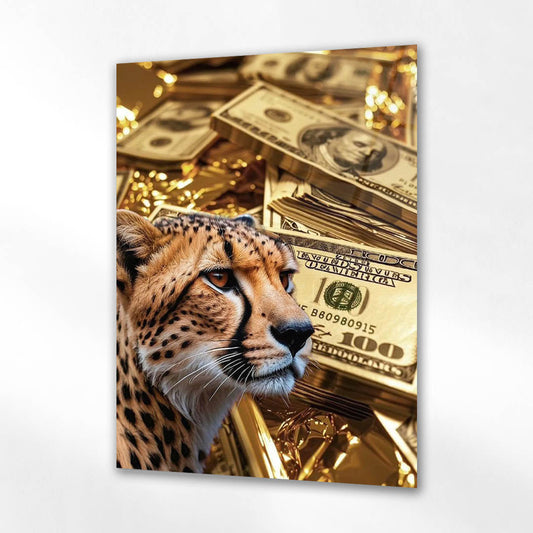 Dolar ve Çita Lüks Cam Tablo