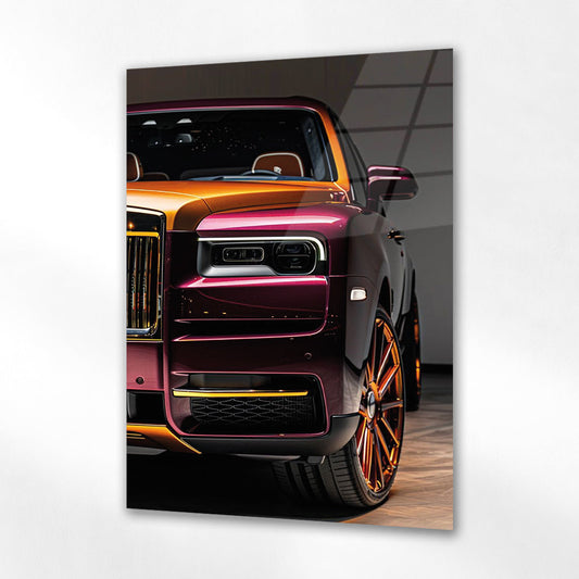 Rolls-Royce Cam Tablo – Lüks SUV Renkli Ön Detay