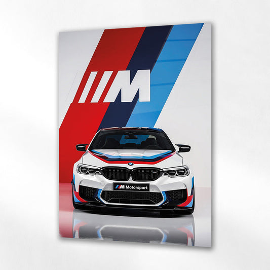 BMW M Motorsport Cam Tablo – Spor Otomobil Ön Görünüm