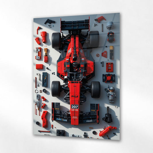 Formula 1 Cam Tablo – Yarış Arabası Teknik Parça Tasarımı