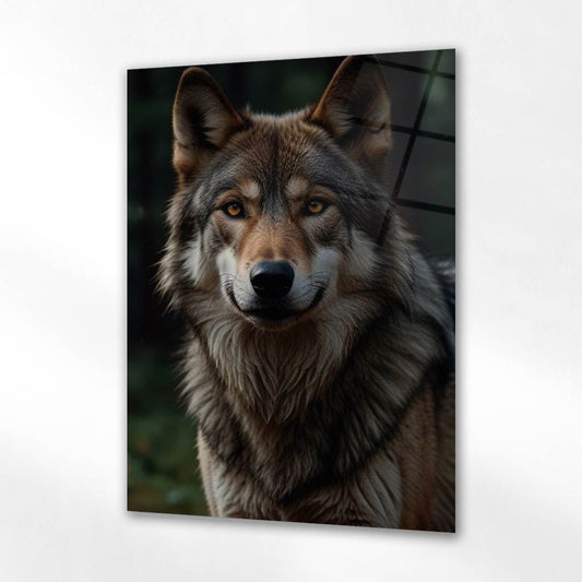 Alpha Kurt Doğal Portre Cam Tablo