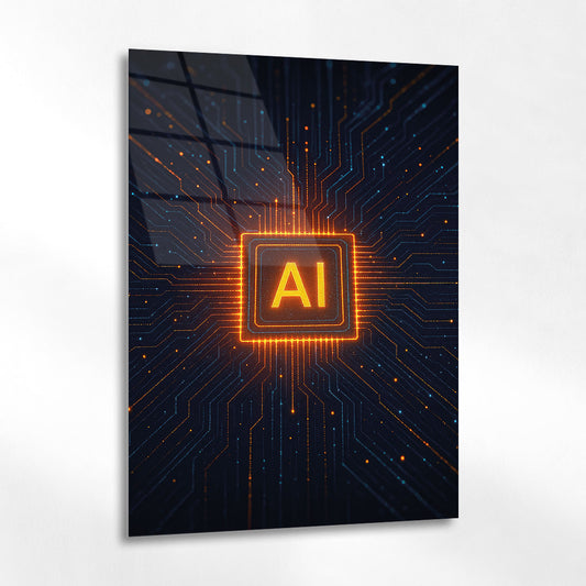 Yapay Zeka Teknolojisi Cam Tablo – AI Çip Tasarımı