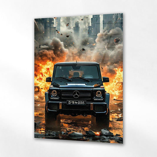 Mercedes G Serisi Cam Tablo – Aksiyon ve Patlama Sahnesi