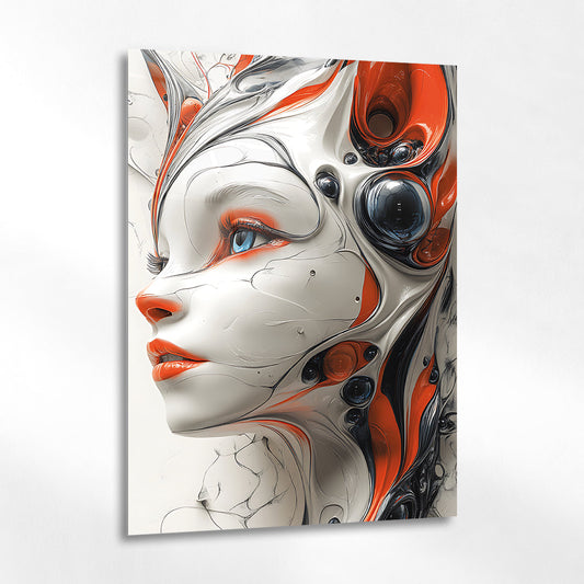 Akışkan Ruh - 4 mm Temperli Cam Tablo - Ev, ofis dekorasyon