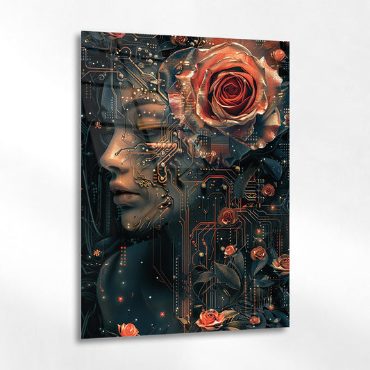 Teknolojik Aşk Cam Tablo