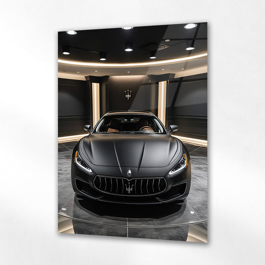 Maserati Cam Tablo – Lüks Spor Otomobil Ön Görünüm