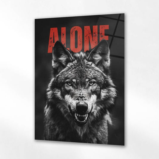 Alone Kurt Portre Cam Tablo