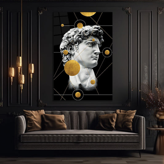 Sculpture Modern Art Glass Wall Painting