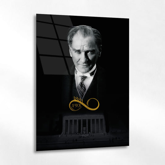Atatürk Anıtkabir Sonsuzluk Temalı 4 mm Temperli Cam Tablo - Ev, ofis dekorasyon