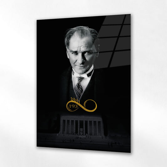 Atatürk Anıtkabir Sonsuzluk Temalı 4 mm Temperli Cam Tablo - Ev, ofis dekorasyon