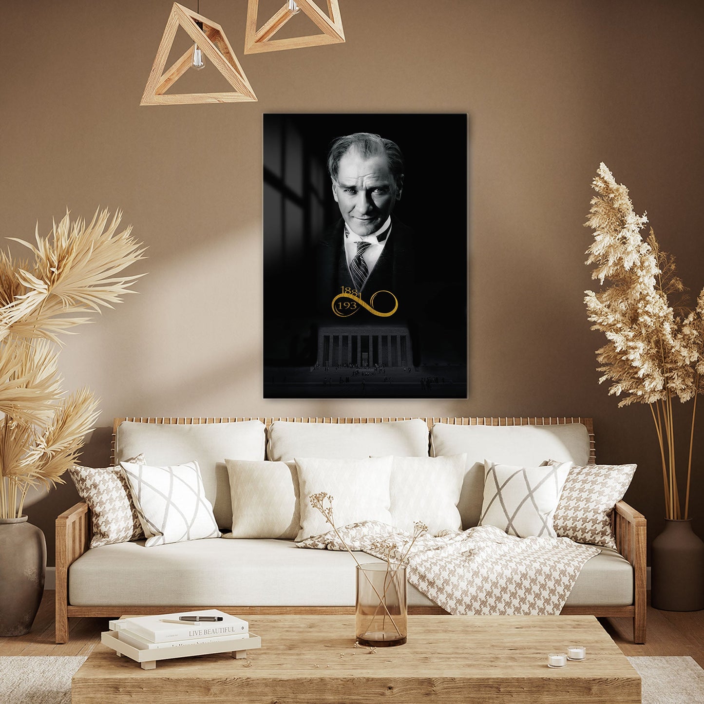 Atatürk Anıtkabir Sonsuzluk Temalı 4 mm Temperli Cam Tablo - Ev, ofis dekorasyon