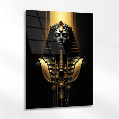 Altın Firavun Cam Tablo - 4 mm Temperli Cam Tablo - Ev, ofis dekorasyon