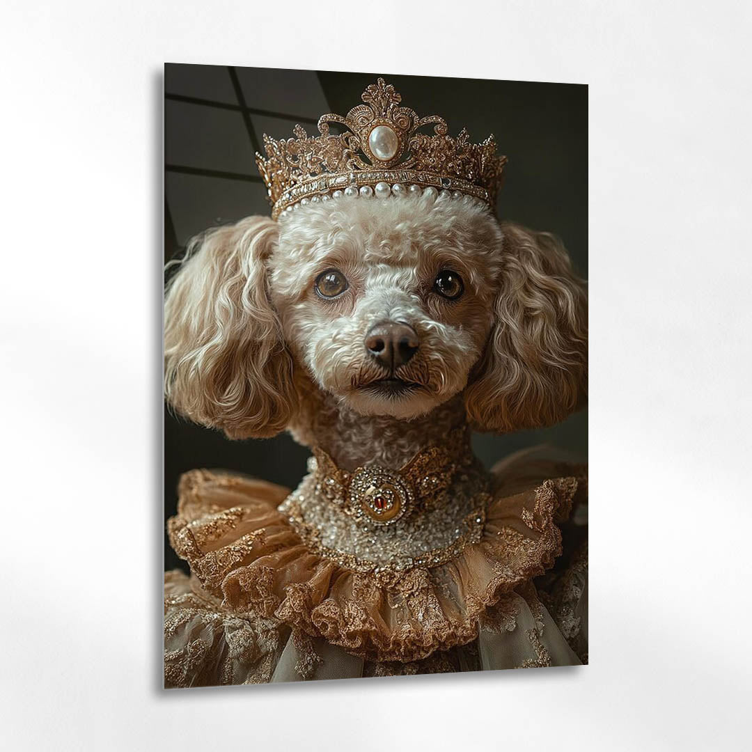Kraliyet Köpek Portre Cam Tablo