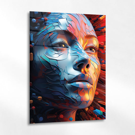 Parçalanan Kimlik Cam Tablo