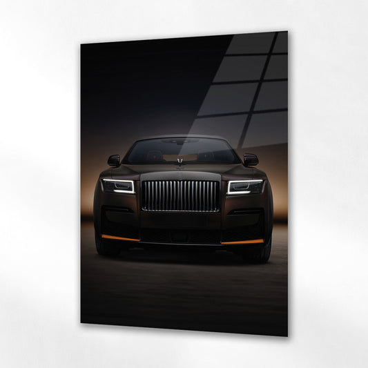 Rolls-Royce Cam Tablo – Lüks Sedan Ön Görünüm (Karanlık Stil)**