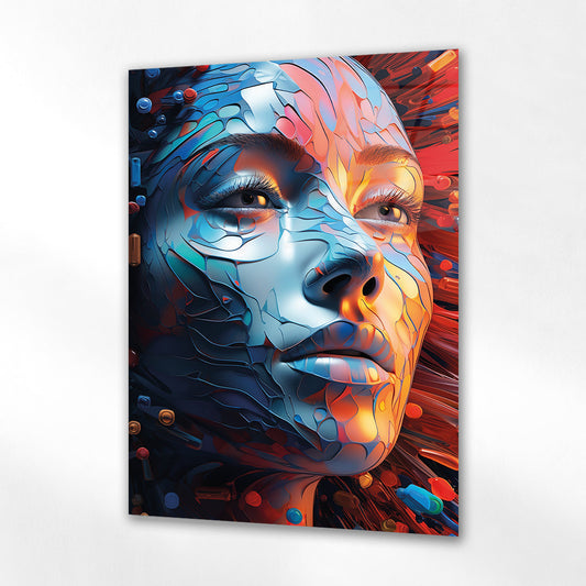 Parçalanan Kimlik Cam Tablo