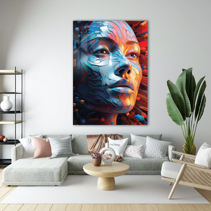 Parçalanan Kimlik Cam Tablo