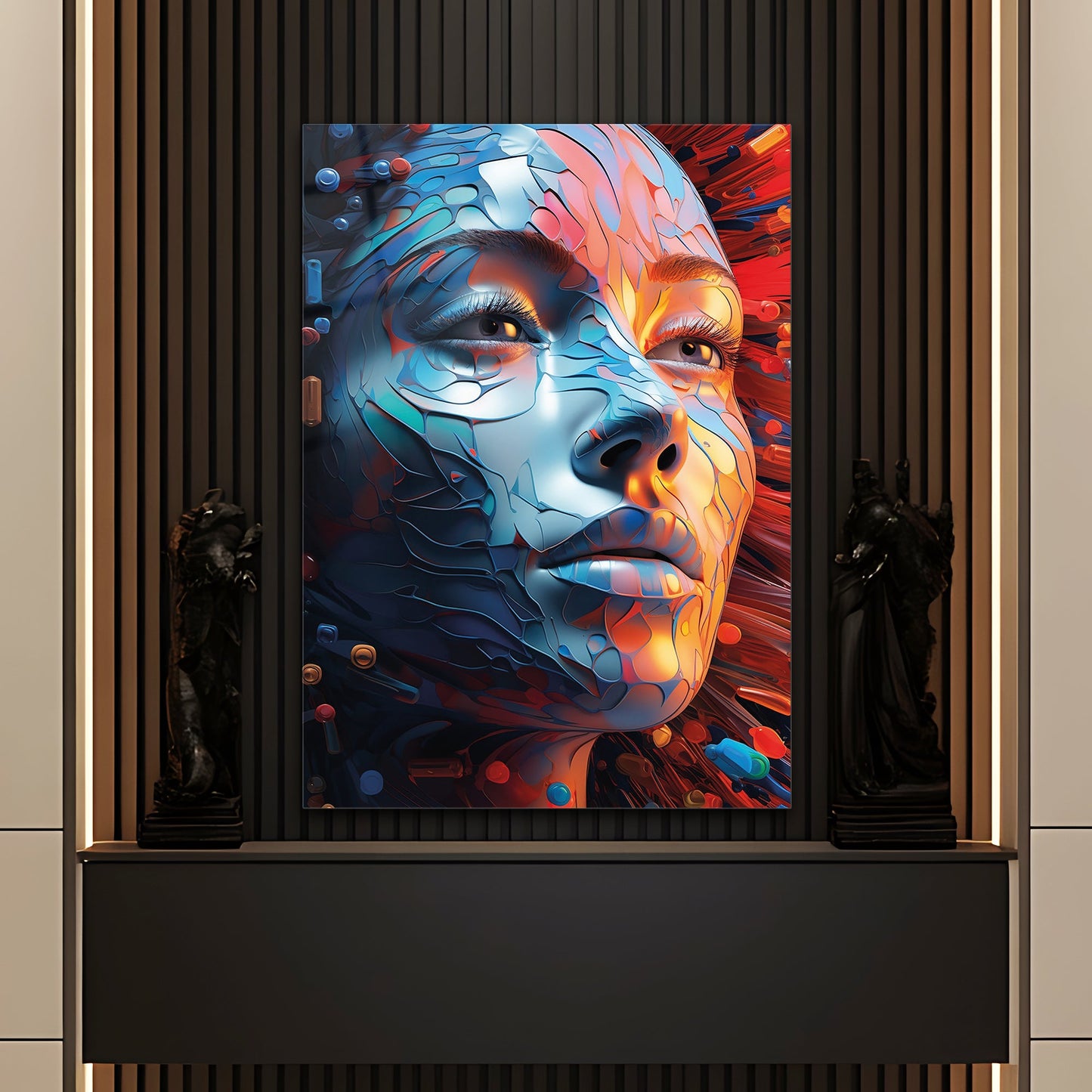 Parçalanan Kimlik Cam Tablo