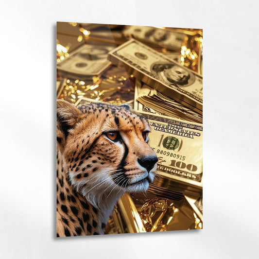 Dolar ve Çita Lüks Cam Tablo