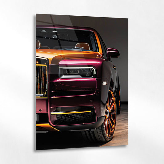 Rolls-Royce Cam Tablo – Lüks SUV Renkli Ön Detay