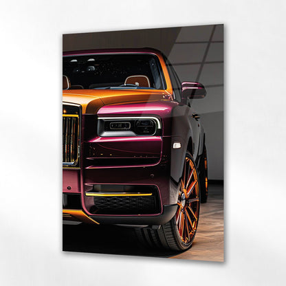 Rolls-Royce Cam Tablo – Lüks SUV Renkli Ön Detay