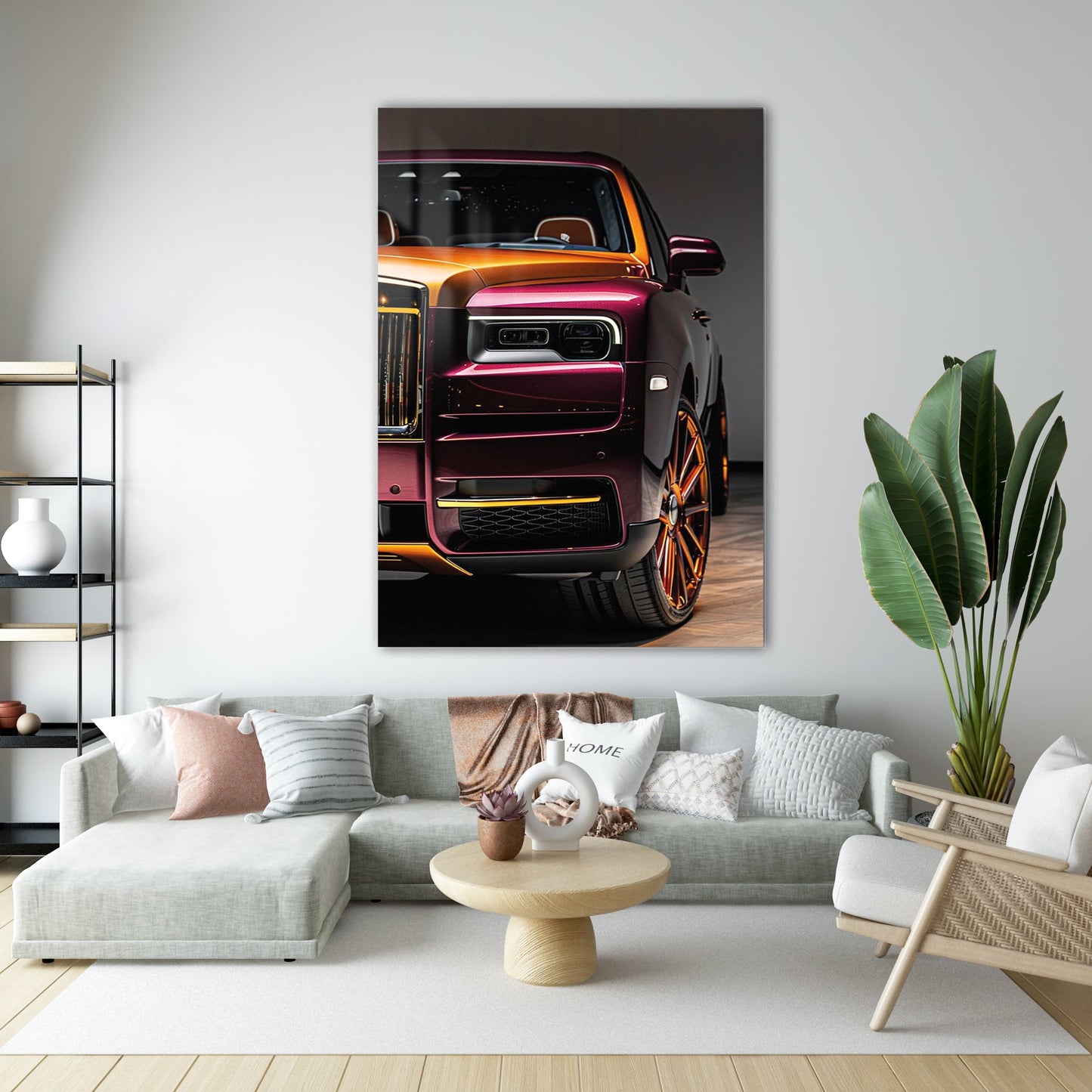 Rolls-Royce Cam Tablo – Lüks SUV Renkli Ön Detay