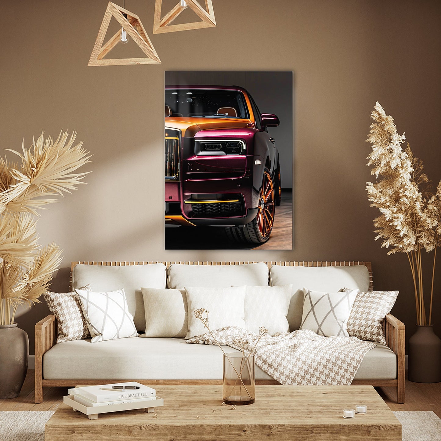 Rolls-Royce Cam Tablo – Lüks SUV Renkli Ön Detay