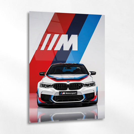 BMW M Motorsport Cam Tablo – Spor Otomobil Ön Görünüm