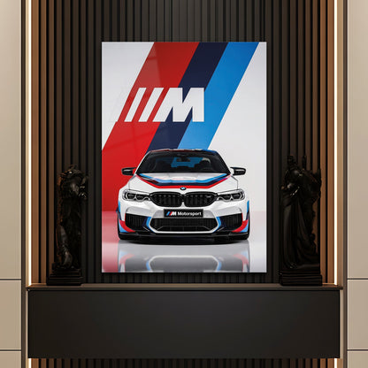 BMW M Motorsport Cam Tablo – Spor Otomobil Ön Görünüm