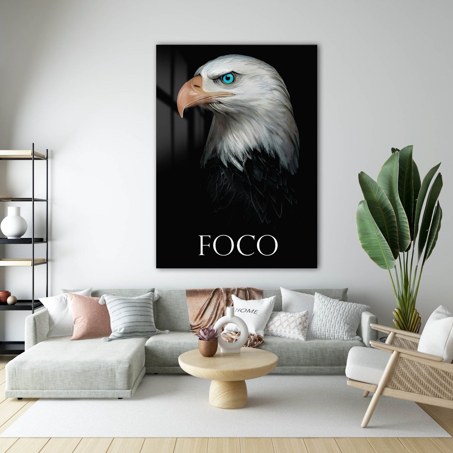 FOCO Kartal Motivasyon Cam Tablo