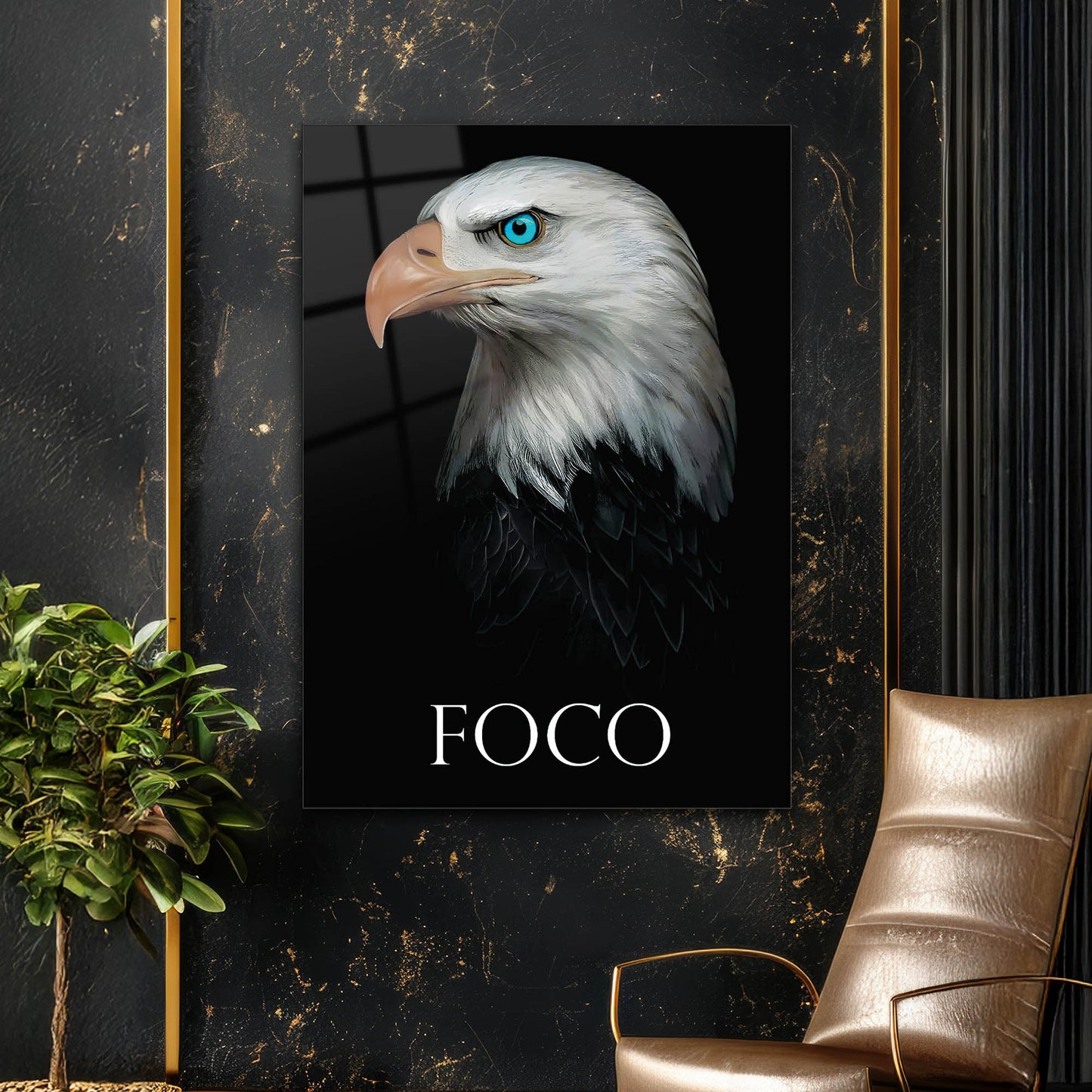 FOCO Kartal Motivasyon Cam Tablo