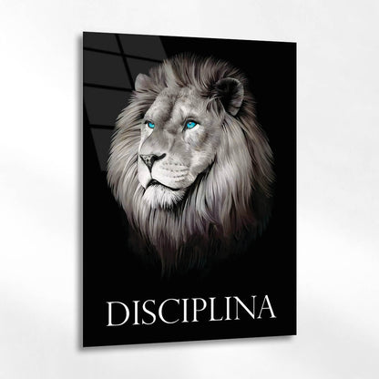 Disciplina Aslan Motivasyon Cam Tablo