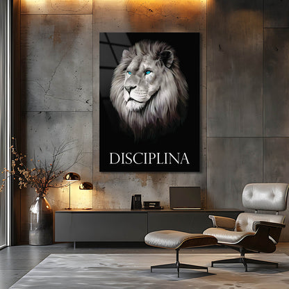 Disciplina Aslan Motivasyon Cam Tablo