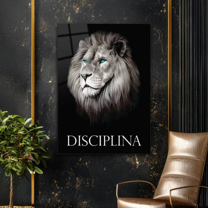 Disciplina Aslan Motivasyon Cam Tablo
