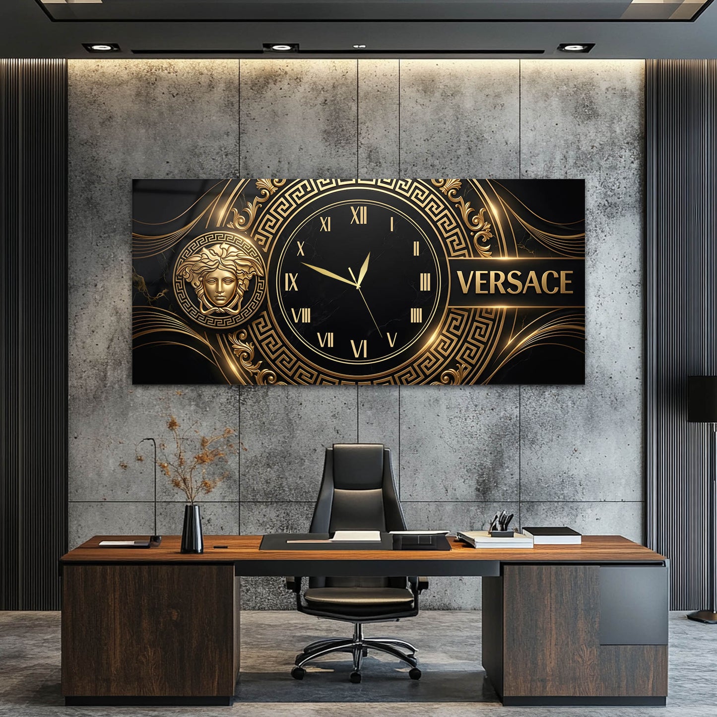 Versacee Medusa Temalı Lüks Cam Tablo