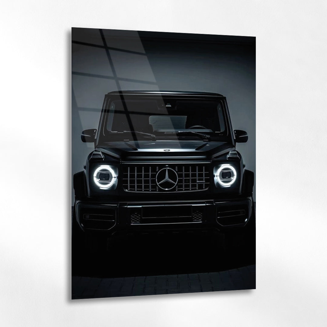 Mercedes-Benz G Serisi Cam Tablo – Siyah SUV Ön Görünüm