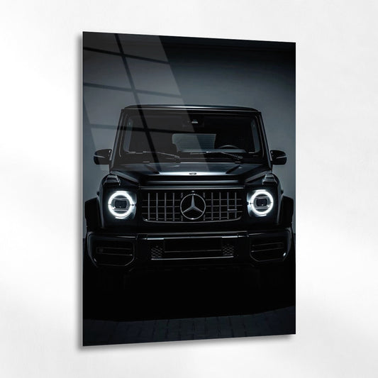 Mercedes-Benz G Serisi Cam Tablo – Siyah SUV Ön Görünüm