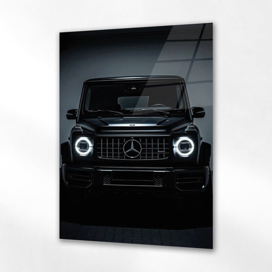Mercedes-Benz G Serisi Cam Tablo – Siyah SUV Ön Görünüm