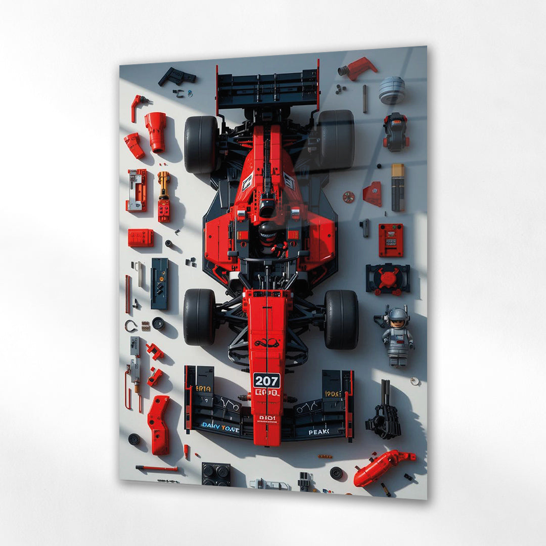 Formula 1 Cam Tablo – Yarış Arabası Teknik Parça Tasarımı