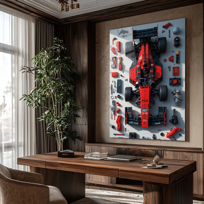 Formula 1 Cam Tablo – Yarış Arabası Teknik Parça Tasarımı