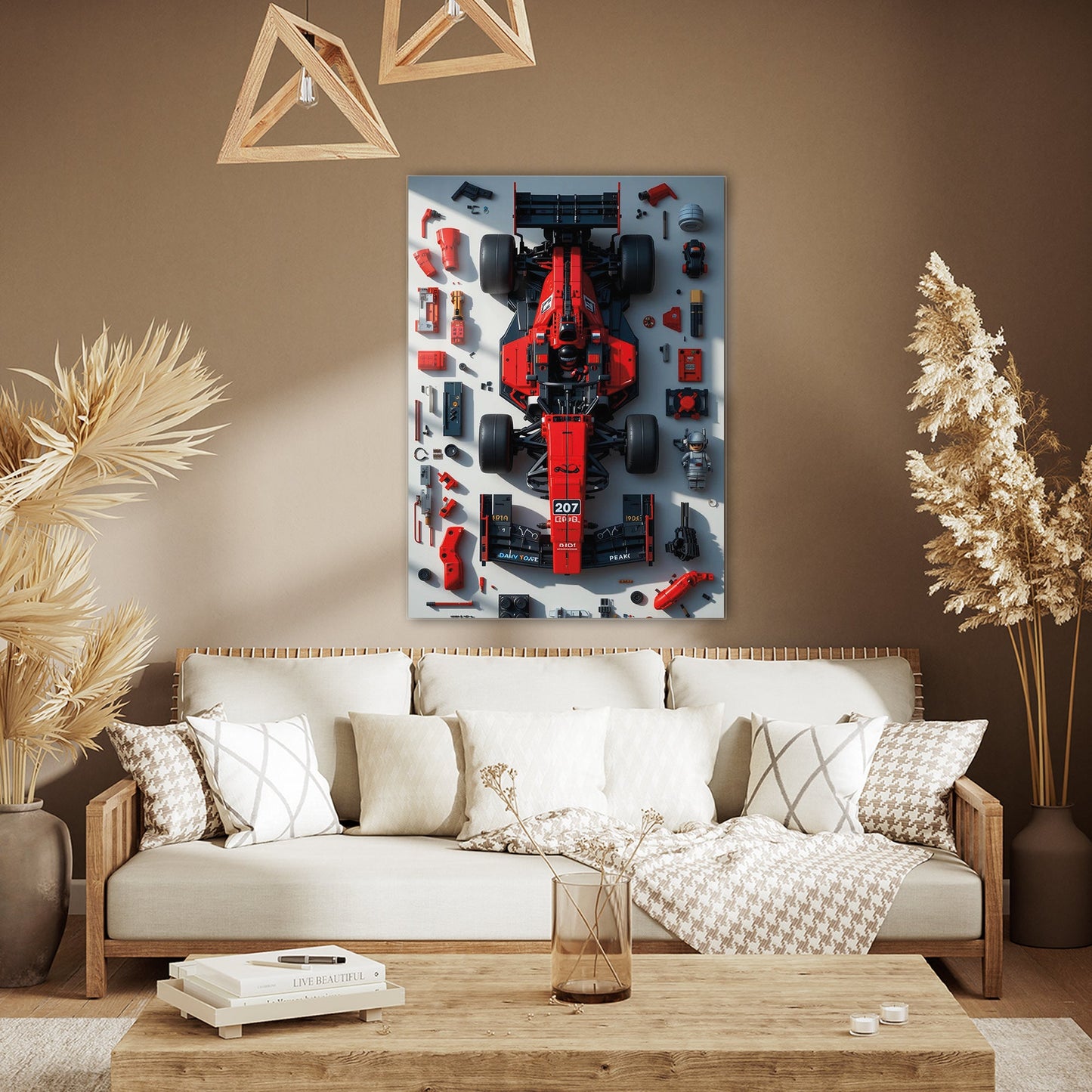 Formula 1 Cam Tablo – Yarış Arabası Teknik Parça Tasarımı