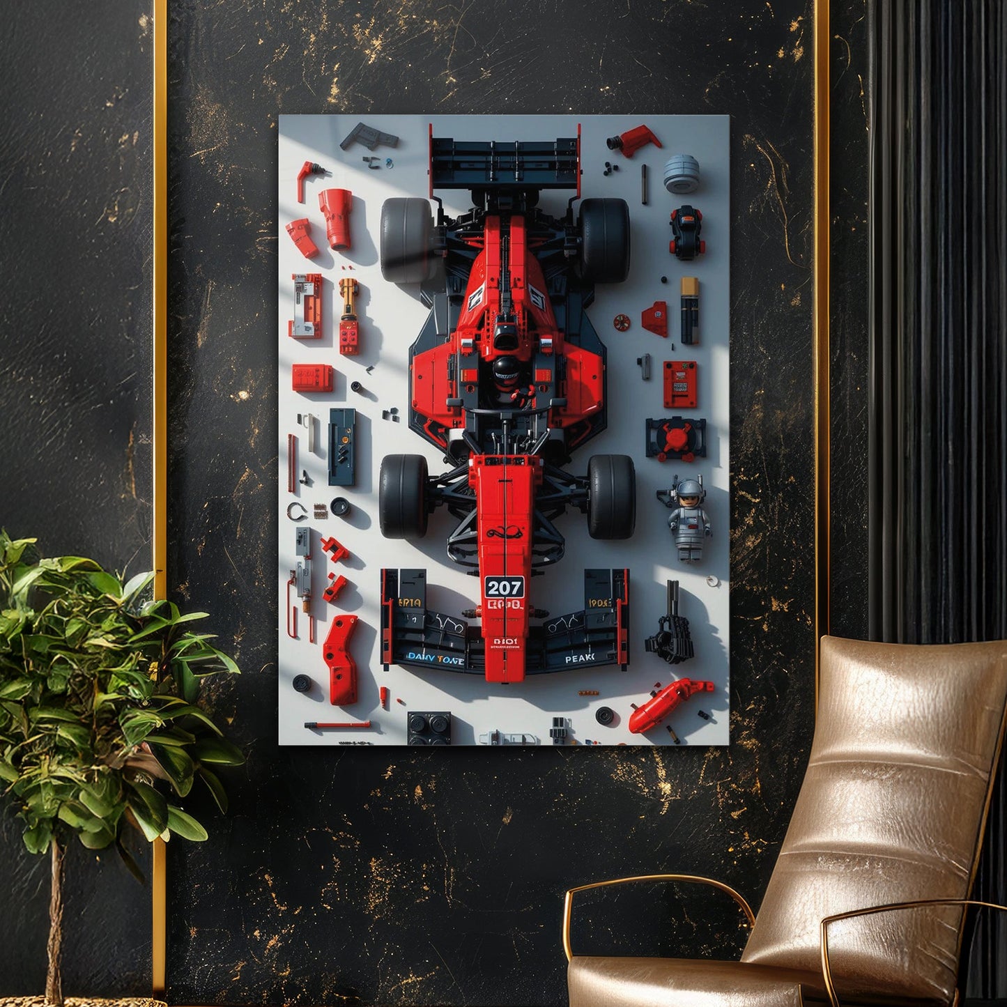 Formula 1 Cam Tablo – Yarış Arabası Teknik Parça Tasarımı