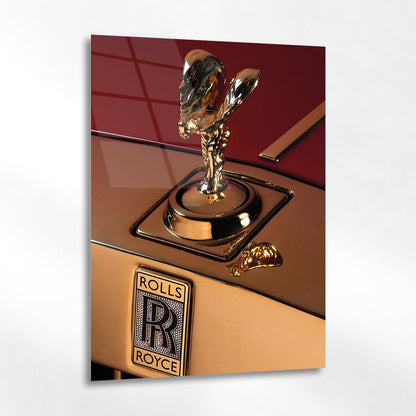 Rolls-Royce - Spirit of Ecstasy Lüks Detay - 4 mm Temperli Cam Tablo - Ev, ofis dekorasyon