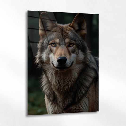 Alpha Kurt Doğal Portre Cam Tablo