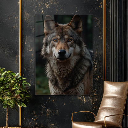 Alpha Kurt Doğal Portre Cam Tablo