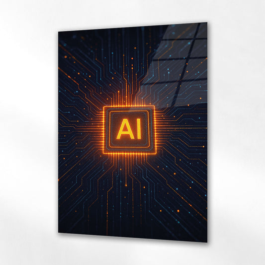 Yapay Zeka Teknolojisi Cam Tablo – AI Çip Tasarımı