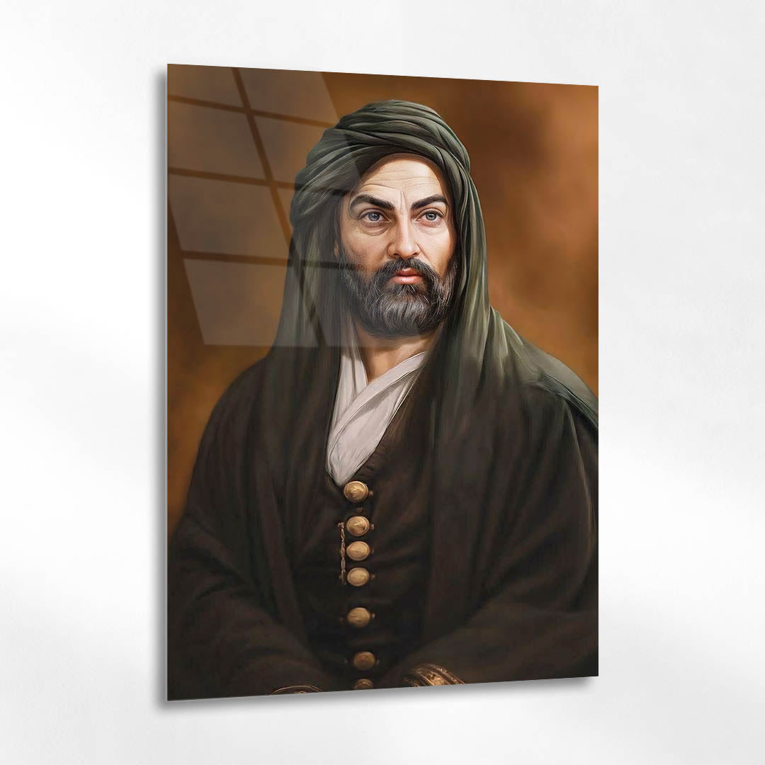 Hz. Ali Portre Cam Tablo – Klasik Osmanlı Stil