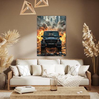 Mercedes G Serisi Cam Tablo – Aksiyon ve Patlama Sahnesi